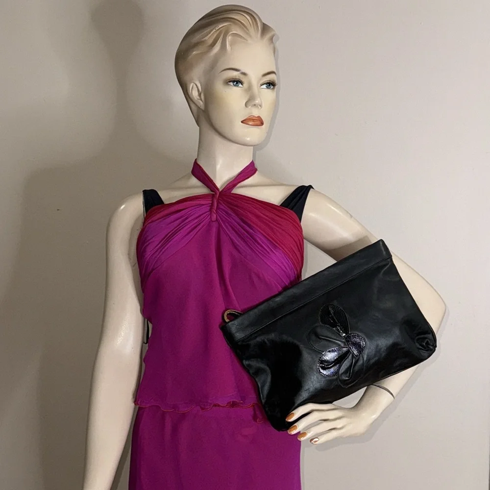 Crouch & Fitzgerald Leather Clutch Bag